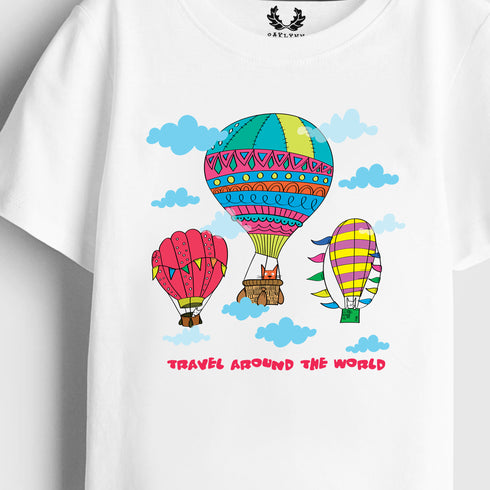 HOT AIR BALLOON GRAPHIC T-SHIRT