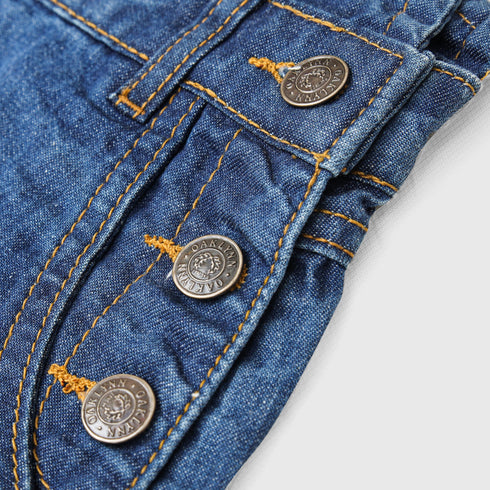 Blue Dungarees Shorts