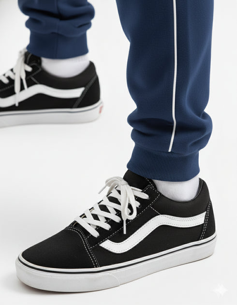 Navy Sporty Stripe Joggers