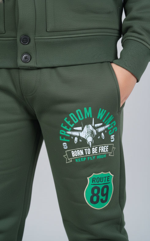 Fly High Buttoned Tracksuit