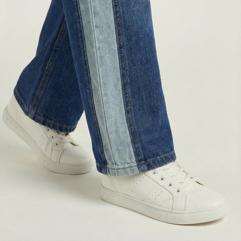 Side Stripe Flare Jeans