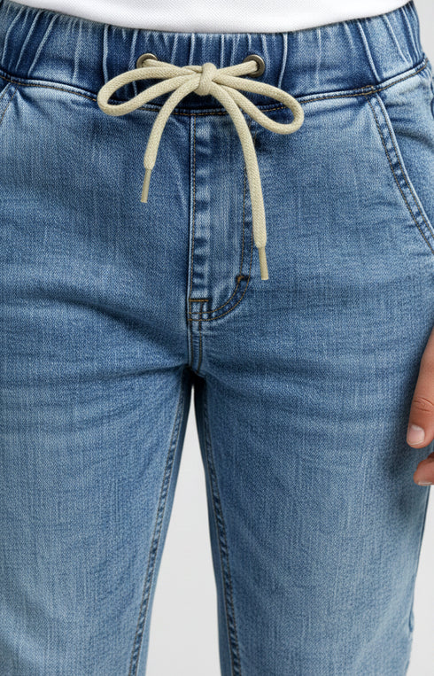 Light Wash Denim Joggers