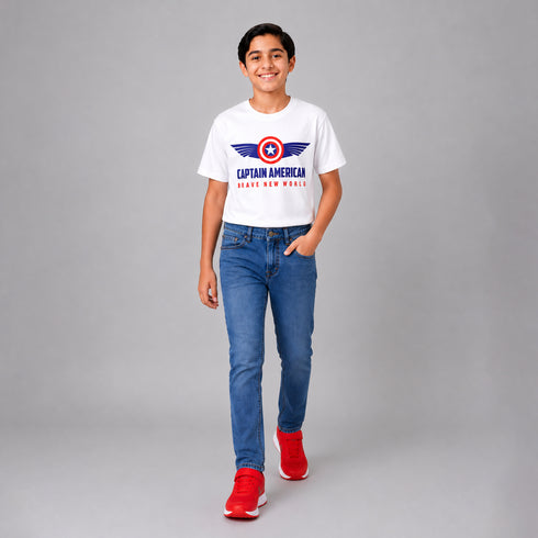 Boys' Slim Fit Medium Wash Indigo Jeans
