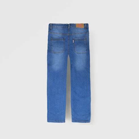 Mid Blue Straight Fit Jeans