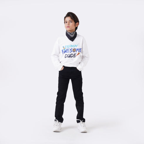 AWESOME DUDE PRINTED SWEATSHIRT