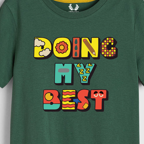 DOING BEST GRAPHIC T-SHIRT