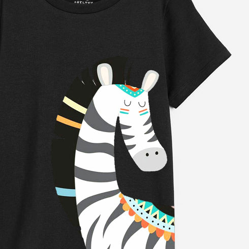 BOYS ZEBRA GRAPHIC T-SHIRT