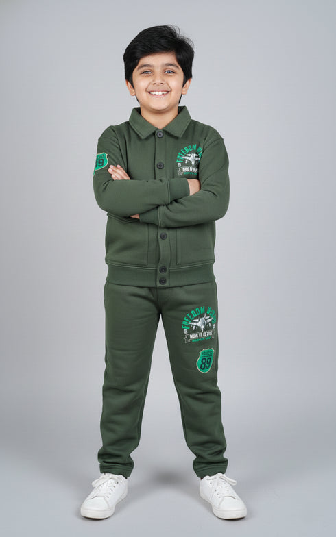 Fly High Buttoned Tracksuit