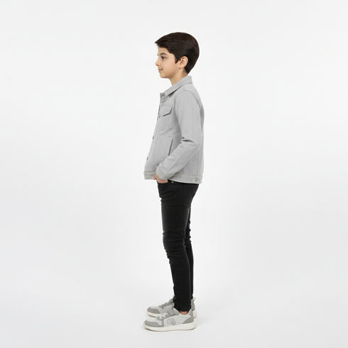 Classic Grey Twill Jacket