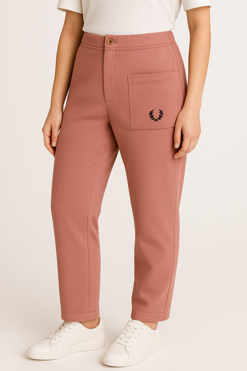 Tea Pink Front Pocket Trousers