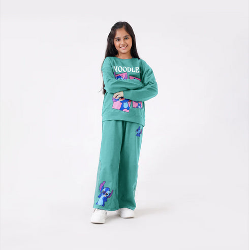 MOODLESS PRINTED CO-ORD SET (Sea Green)