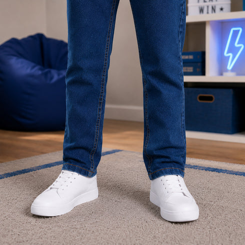 Boys' Regular Fit Deep Indigo Jeans
