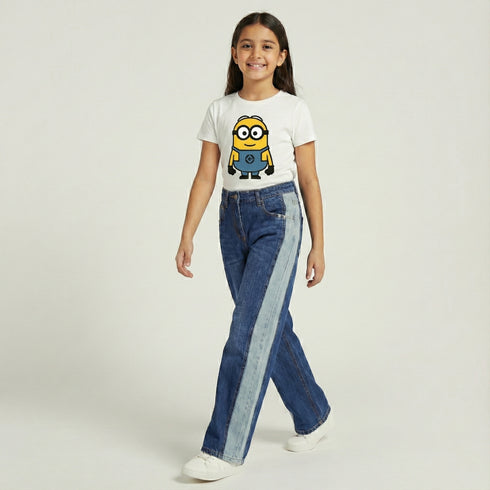 Side Stripe Flare Jeans