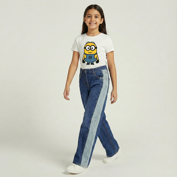 Side Stripe Flare Jeans