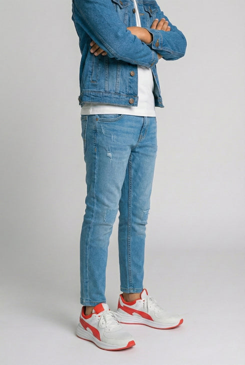 Slim Fit Light Wash Jeans