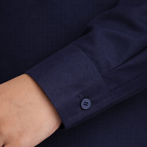 3pc Navy Blue Kameez Shalwar Suit