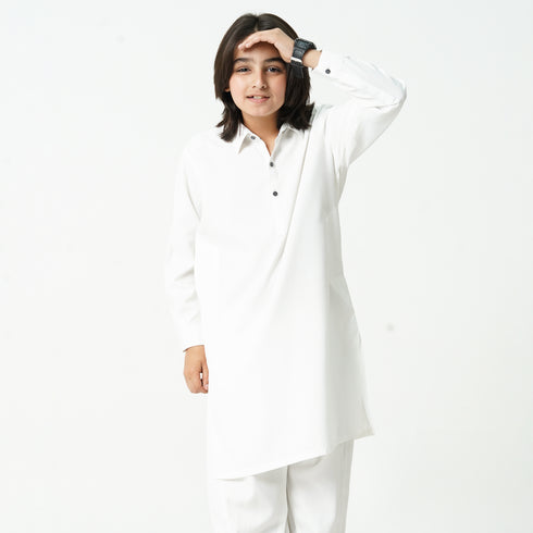 White Wash n Wear Suit