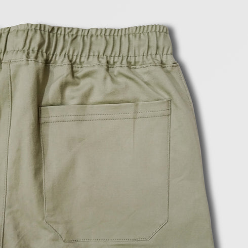 GIRLS TWILL CARGO TROUSER WITH SIDE POCKETS LIGHT GREEN