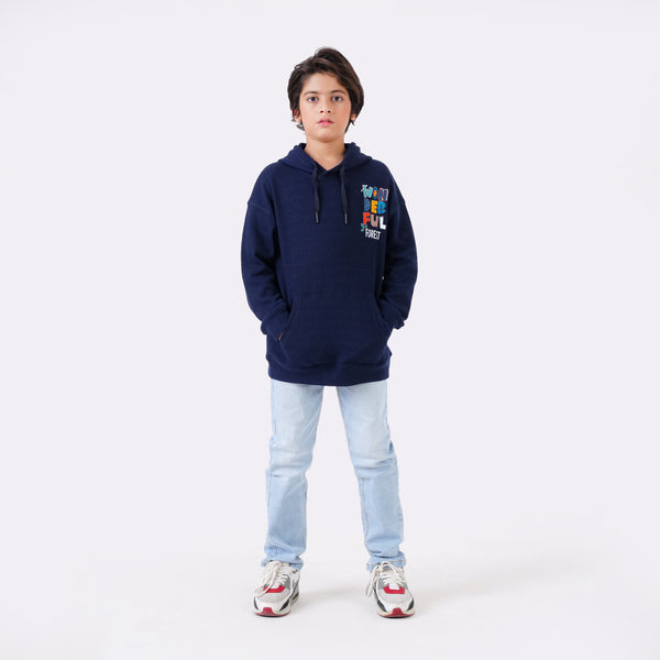 WONDERFUL PRINTED PULLOVER HOODIE