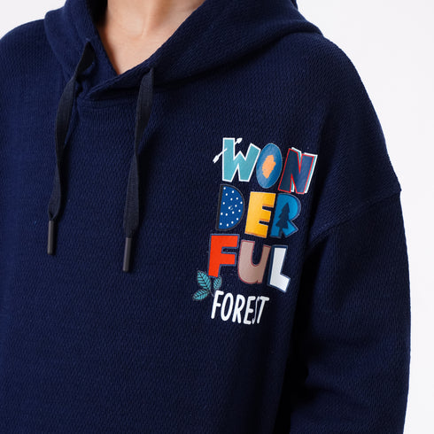 WONDERFUL PRINTED PULLOVER HOODIE