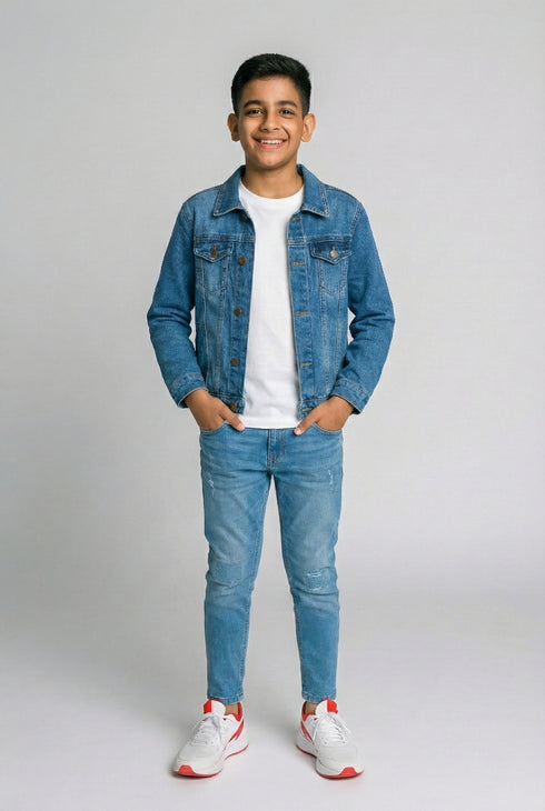 Slim Fit Light Wash Jeans