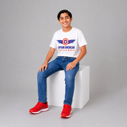 Boys' Slim Fit Medium Wash Indigo Jeans