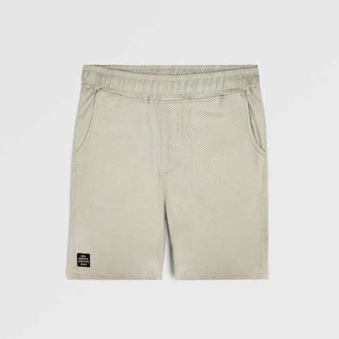 Checkered Printed Twill Shorts