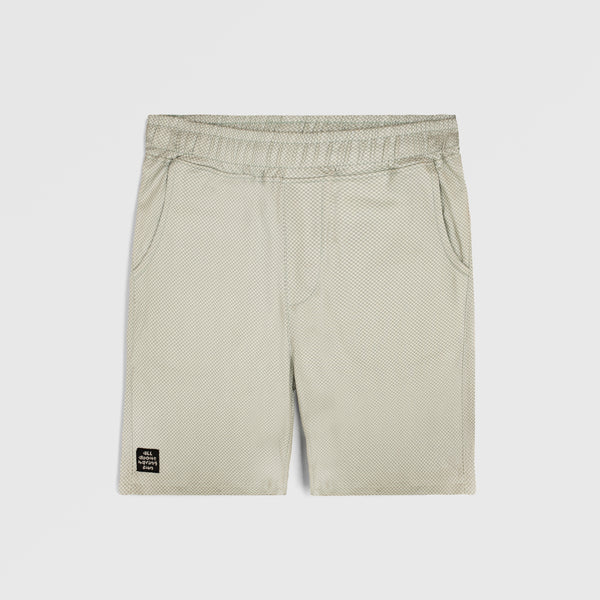 Checkered Printed Twill Shorts