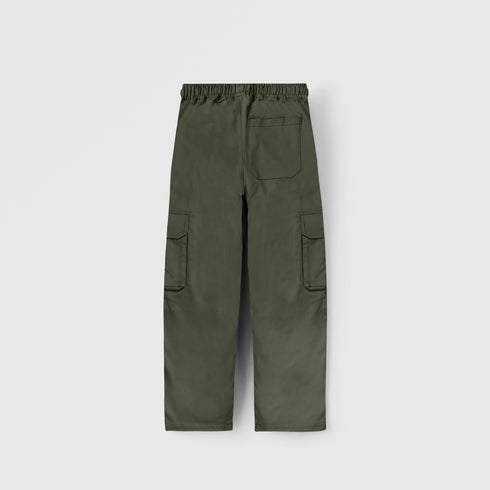 GIRLS TWILL CARGO TROUSER WITH SIDE POCKETS Twill OILVE