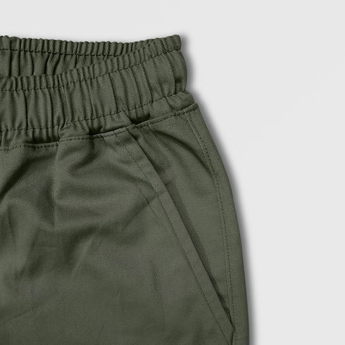 GIRLS TWILL CARGO TROUSER WITH SIDE POCKETS Twill OILVE