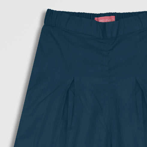 GIRLS EMBROIDERED 2 PCS SET - Teal