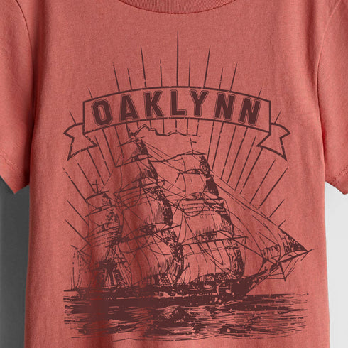 Oaklynn Ship Graphic T-Shirt