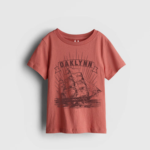 Oaklynn Ship Graphic T-Shirt