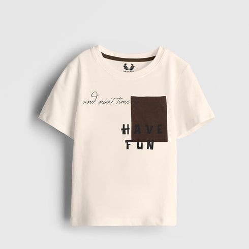 SLOGAN POCKET GRAPHIC T-SHIRT