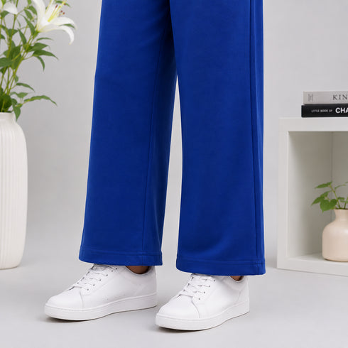 Premium Royal Blue Ribbed Lounge Set