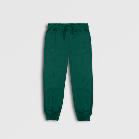 GIRLS TWILL TROUSER DARK GREEN