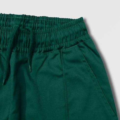 GIRLS TWILL TROUSER DARK GREEN