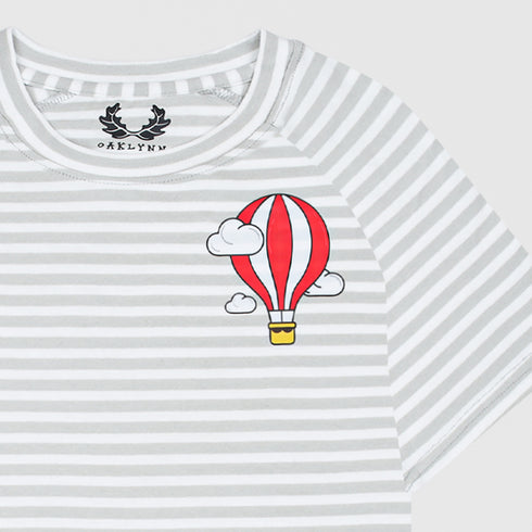 STRIPER RAGLAN GRAPHIC T-SHIRT