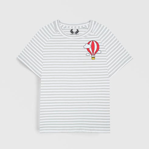 STRIPER RAGLAN GRAPHIC T-SHIRT