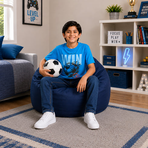 Boys' Regular Fit Deep Indigo Jeans