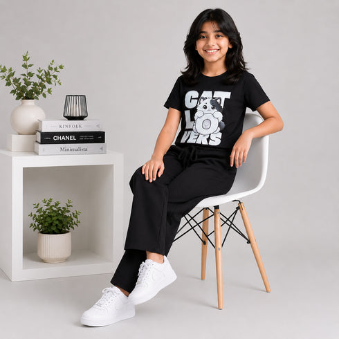 Cat Lovers Two-Piece Lounge Set