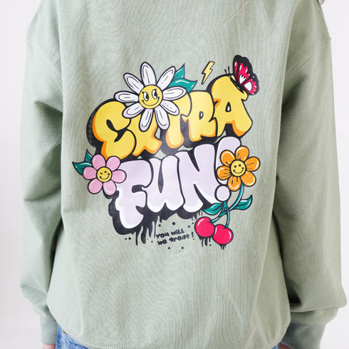 EXTRA FUN PRINTED SWEATSHIRT