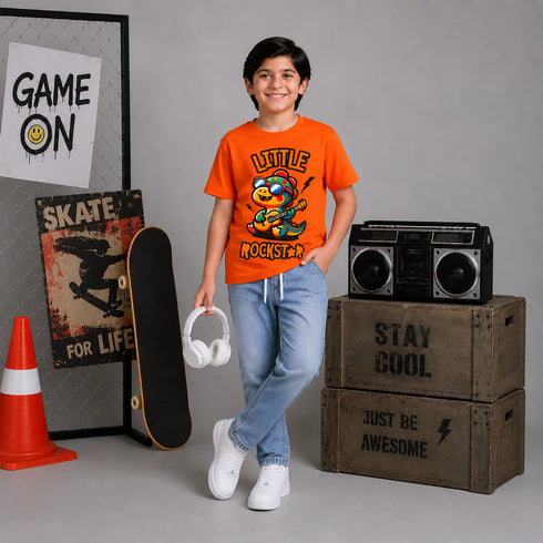 Boys' Pull-On Elastic Waist Light Wash Jogger Jeans