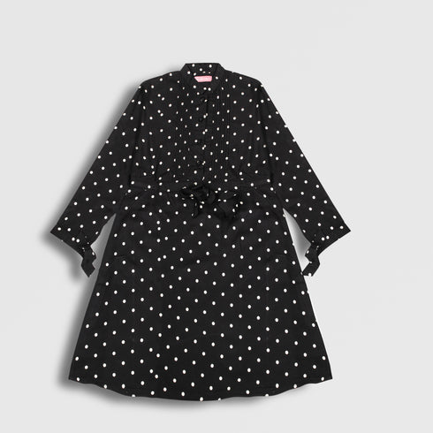 Polka Dots Dress - Black