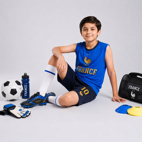 France Football Fan Tank & Shorts Co-Ord Set