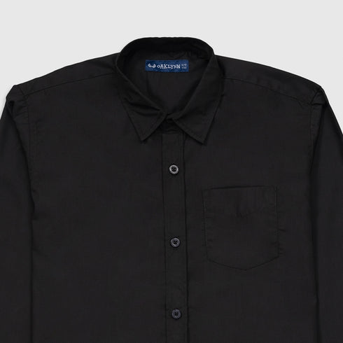 Boys Plain Black Shirt