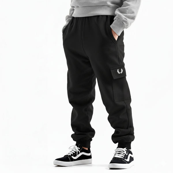 Black Cargo Joggers