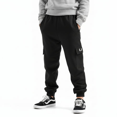 Black Cargo Joggers