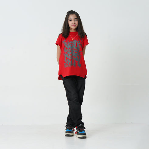 You Go Girl Red Graphic Tee