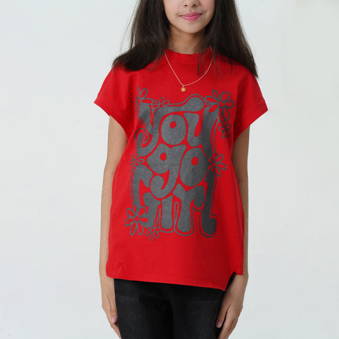 You Go Girl Red Graphic Tee
